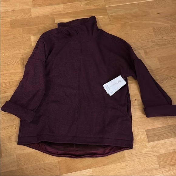Cozy Karma Funnel Neck Sweatshirt NWT - Picture 6 of 7